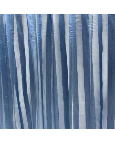 Tessuto Tenda Faux Silk Blu...
